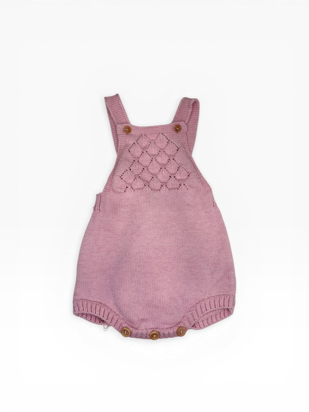 Salopette corta in filo rosa 26104 80 Babby 