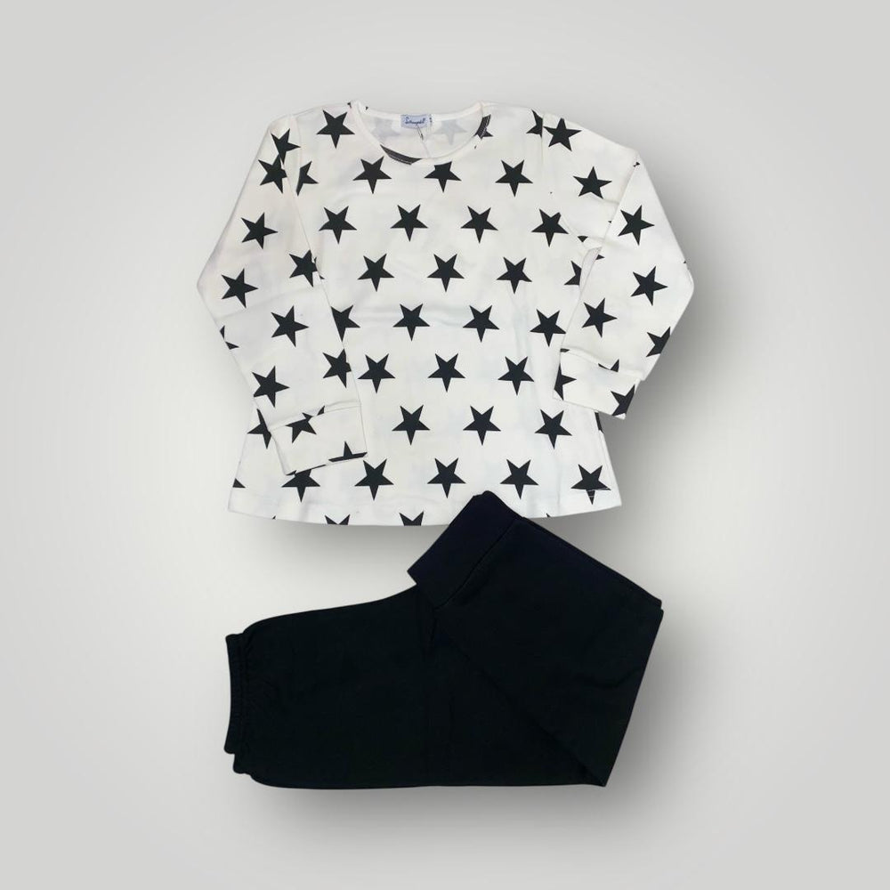 Pigiama in caldo cotone con fantasia a stelle FSI 9125I00 746N# SOTTOCOPERTA 