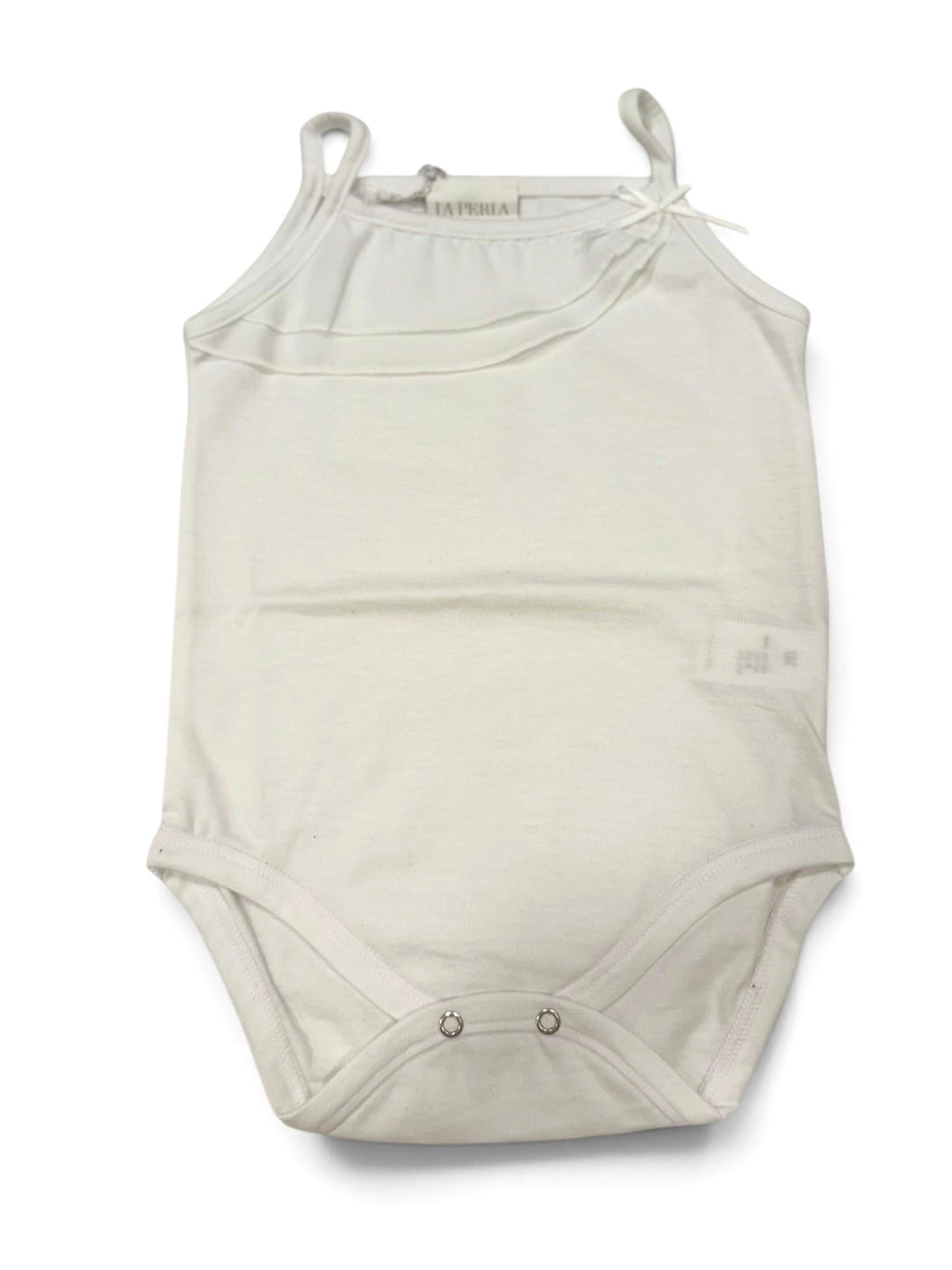 Body bianco con volant e fiocchetto 50481 X0 La Perla 