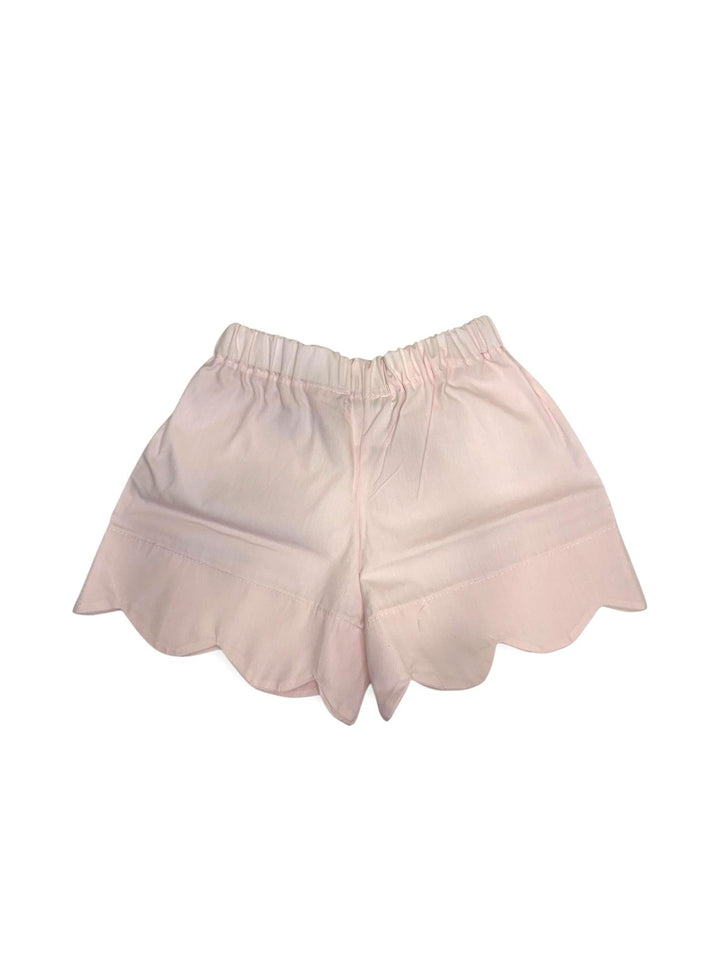 Pantaloncini in cotone rosa con orlo smerlato COROLLA 80 Mantì 
