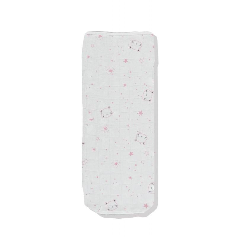 Mussola con microfantasia orsetti rosa 6875/05 RO BABIDU 