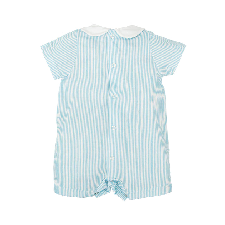 Pagliaccetto in cotone a righe con colletto 32223 BT BABIDU 