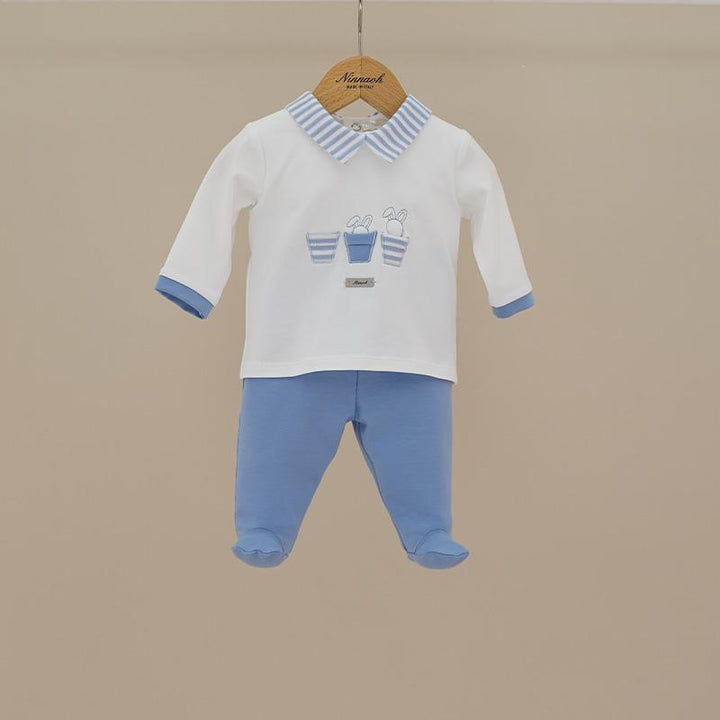 Completo a maniche lunghe con ricamo C216 BC NINNAOH 