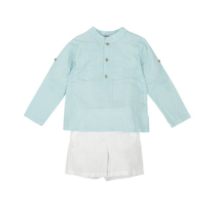 Completo a quadretti Vichy 40424 BV BABIDU 