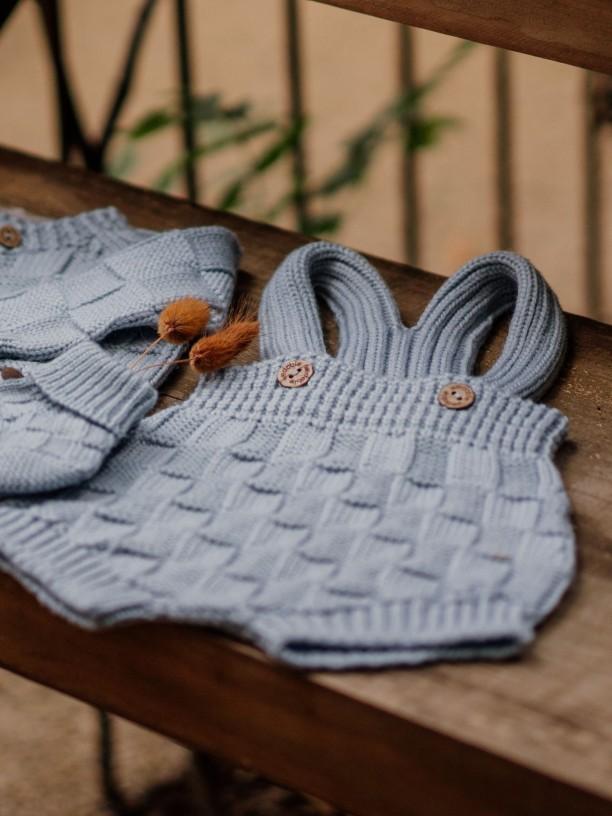 Salopette corta in lana merino 07305B 01 WEDOBLE 