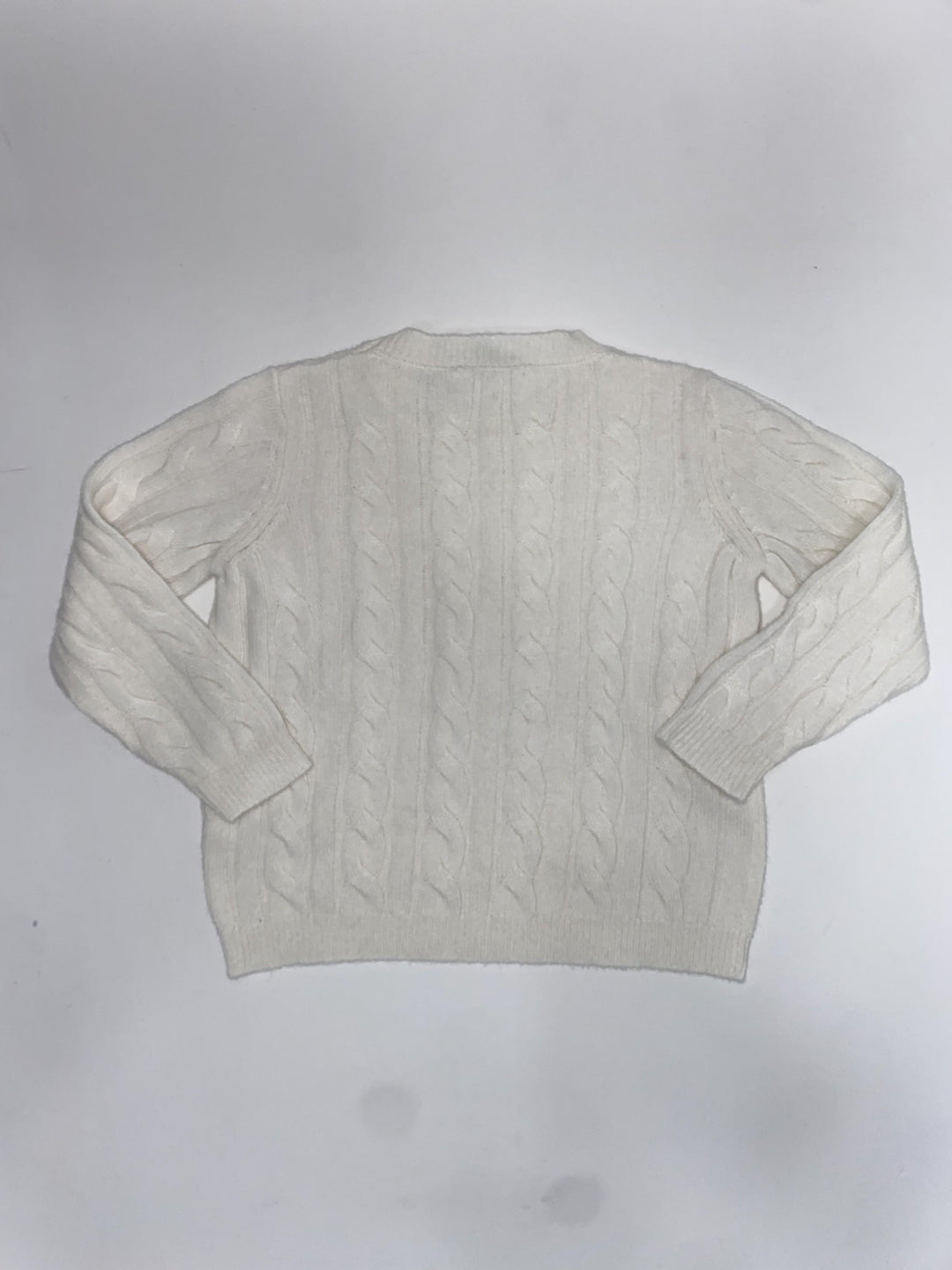 Maglione in lana a treccia latte 44576 X1 Per Te 