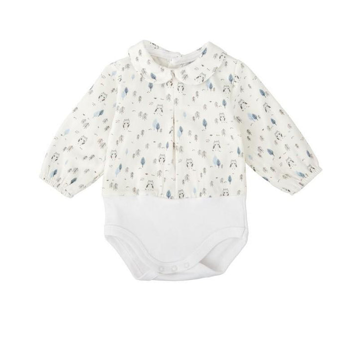 Body camicia neonato con stampa bosco 2013 CE BABIDU 