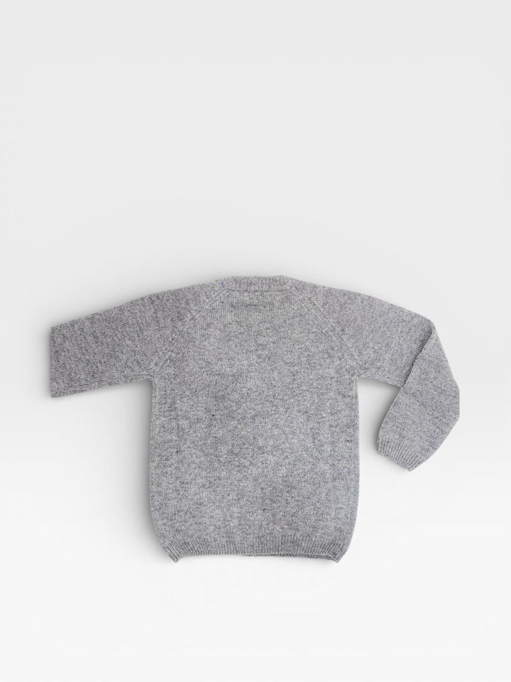 Cardigan in lana con zip grigio LN60641 GR LA NUIT 