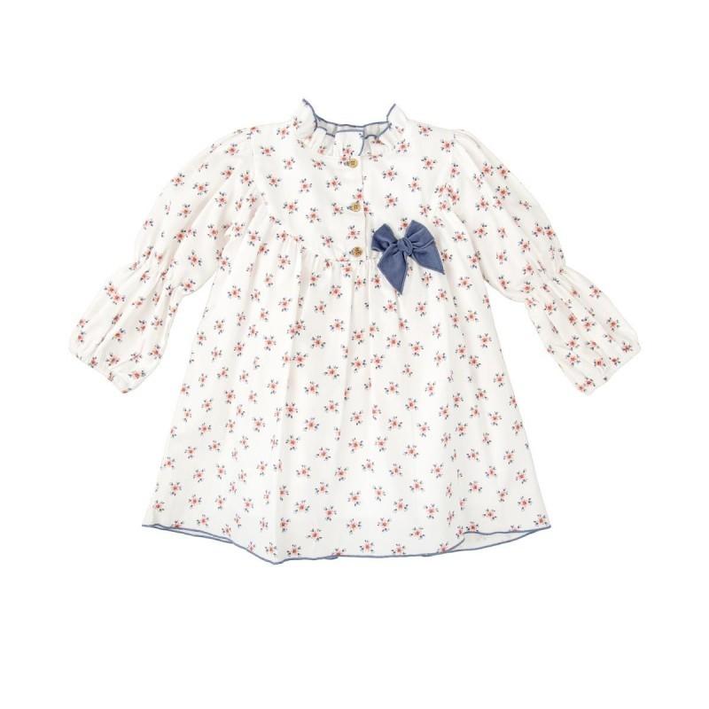 Abito floreale in caldo cotone 91657 BB BABIDU 