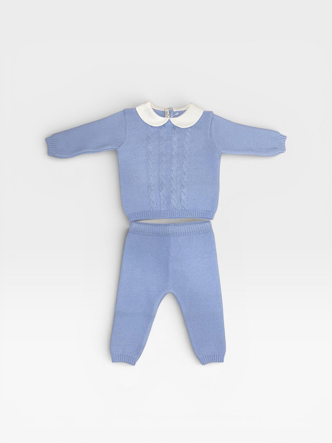 Completto due pezzi in lana con trecce 516 CE BABY Lord 