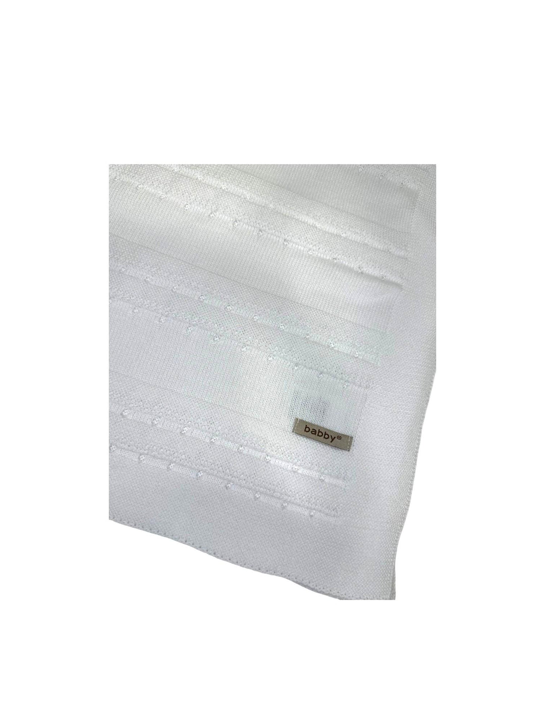 Copertina in filo traforato bianco 26121 10 Babby 