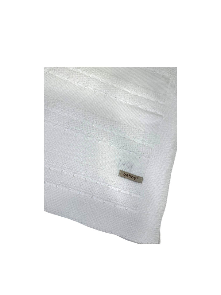 Copertina in filo traforato bianco 26121 10 Babby 