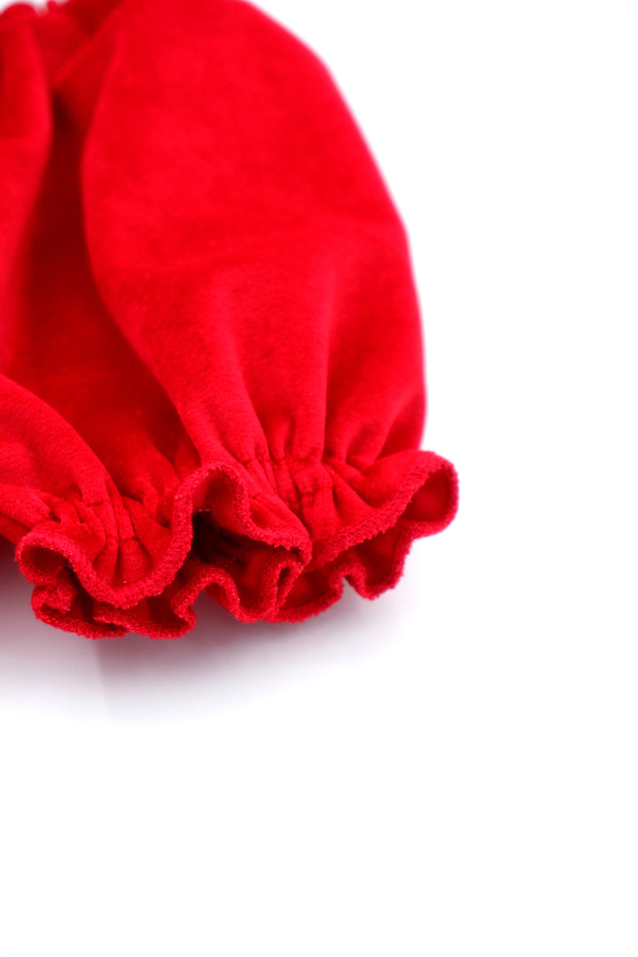 Culotte in velluto rosso NUVOLA 30 Mantì 