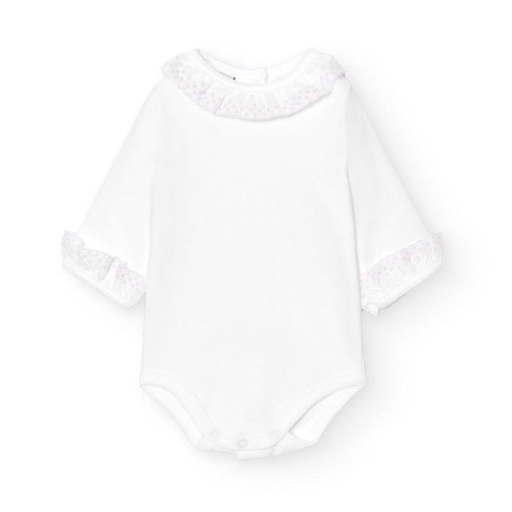 Body con colletto sangallo 1191 RO BABIDU 