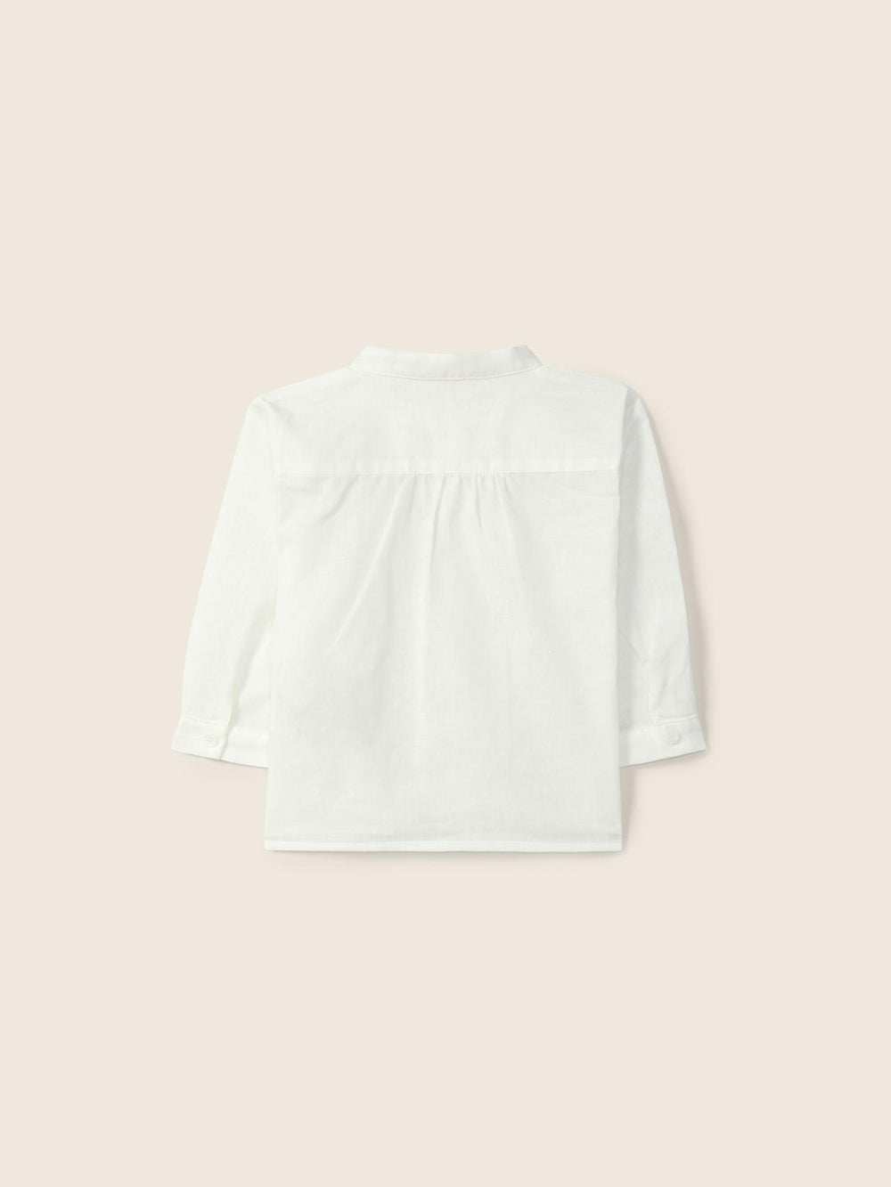 Camicia a maniche lunghe in cotone e lino 04914A 90 WEDOBLE 