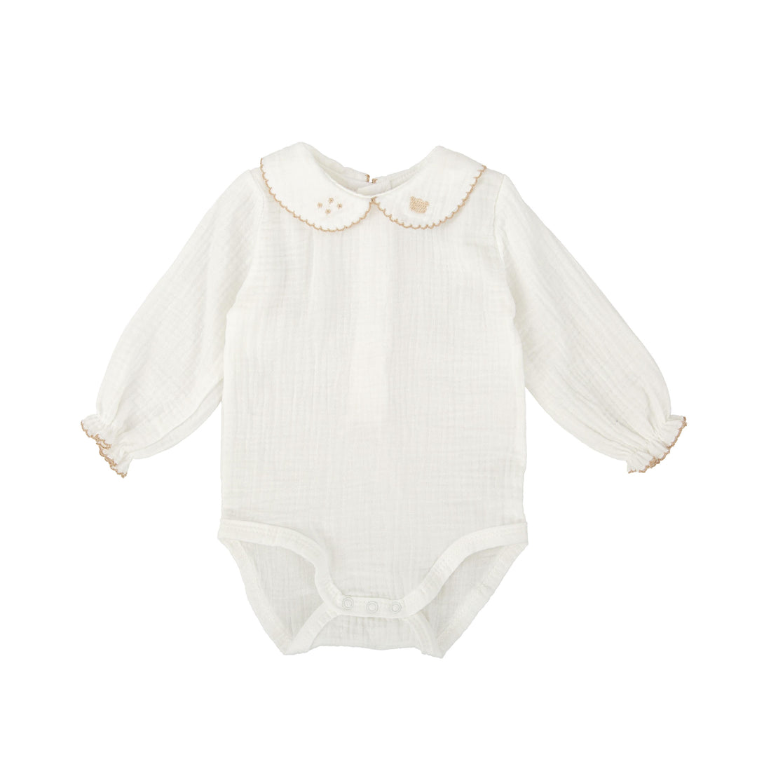 Body con colletto ricamato 1904 LA BABIDU 