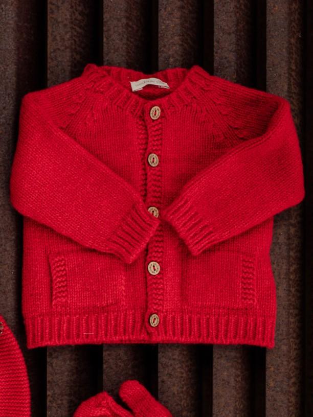 Cardigan scollo tondo in lana merino 09308B 05 WEDOBLE 