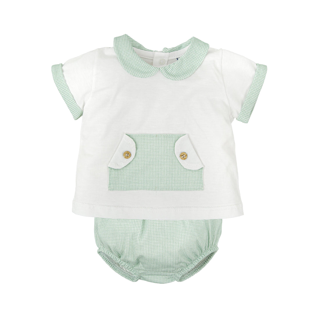 Completo due pezzi a quadretti 40224 BV BABIDU 