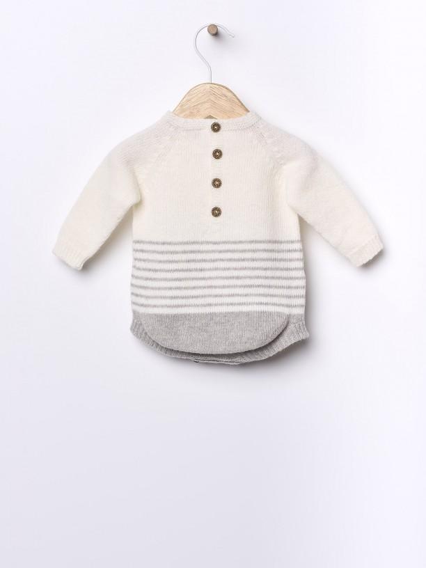 Pagliaccetto in lana merino a fantasia 09305A 17 WEDOBLE 