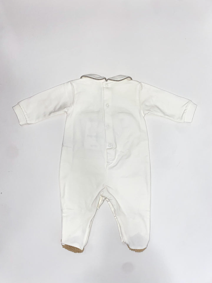Tutina in cotone caldo con orsetto teddy TU8280 BI Teto e Tatta 