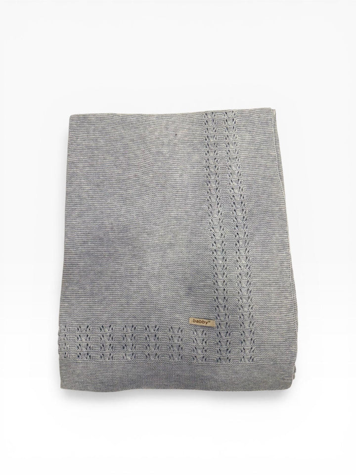 Copertina in filo traforato grigio 26122 30 Babby 