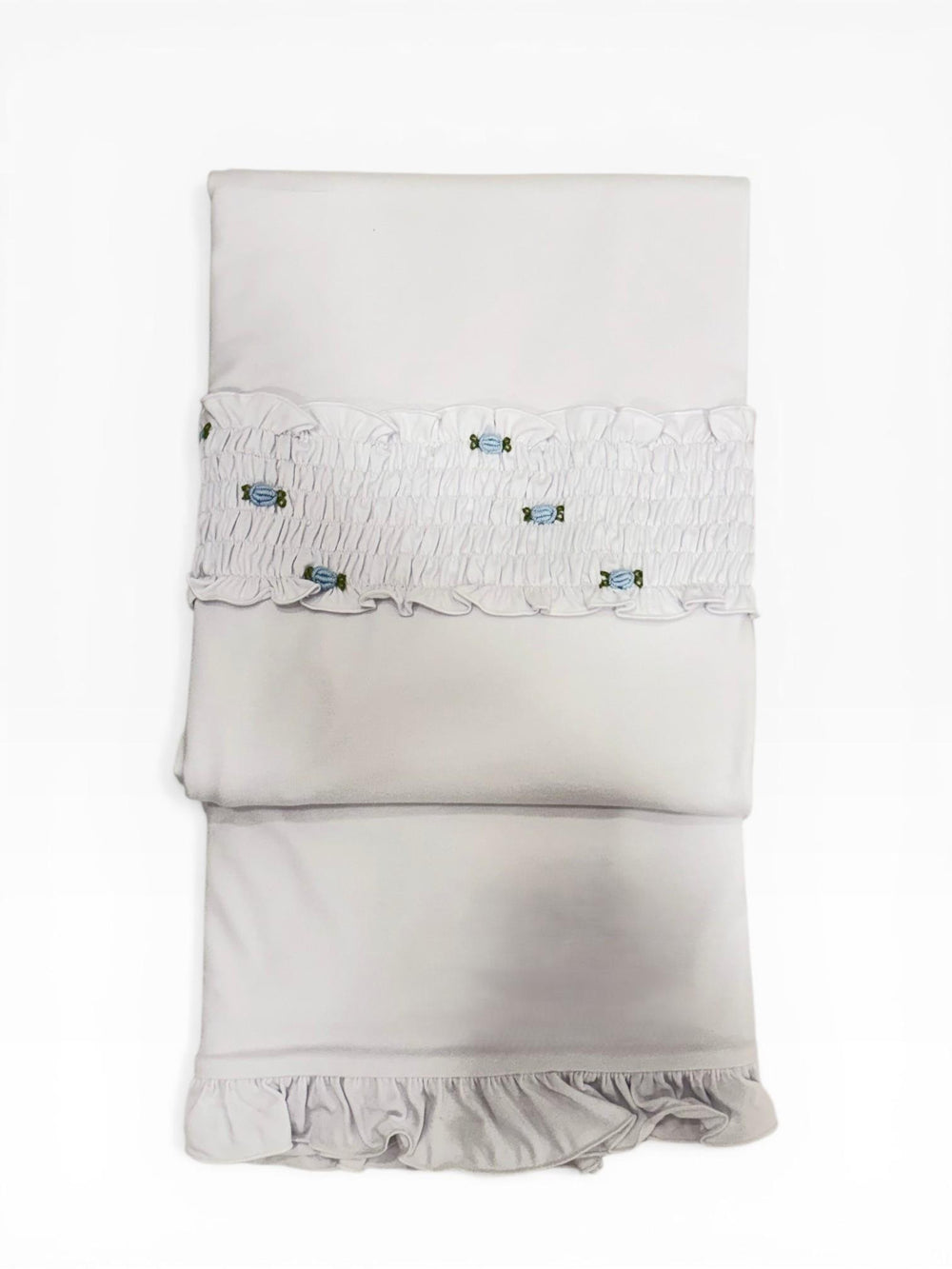 Copertina ricamata con roselline CO8750 BC Teto e Tatta 