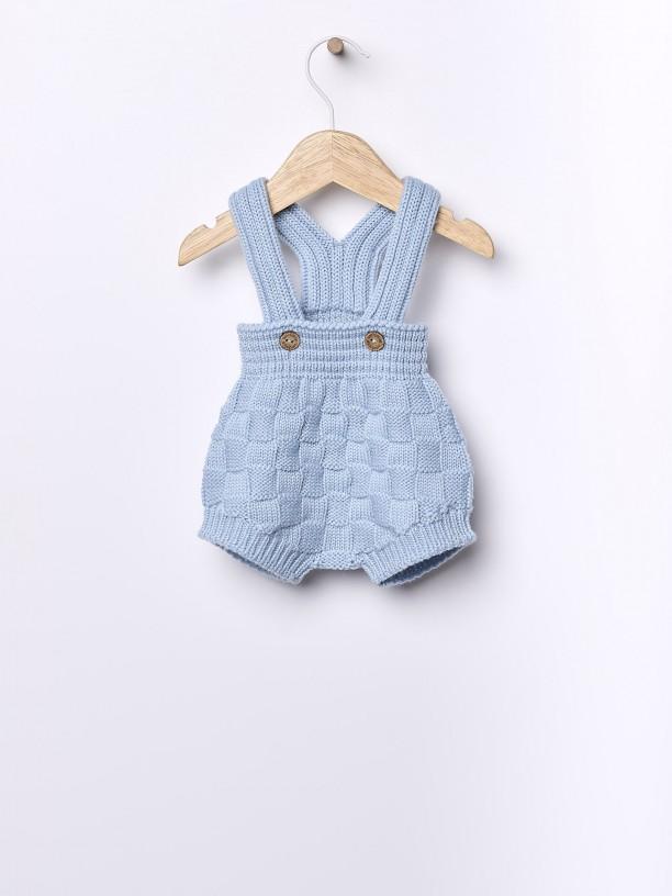 Salopette corta in lana merino 07305B 01 WEDOBLE 