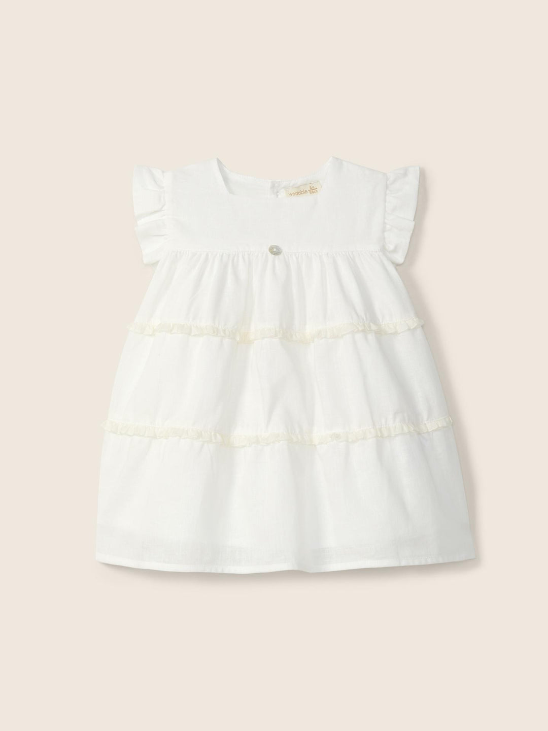 Vestito corto in cotone e lino 04704B 90 WEDOBLE 