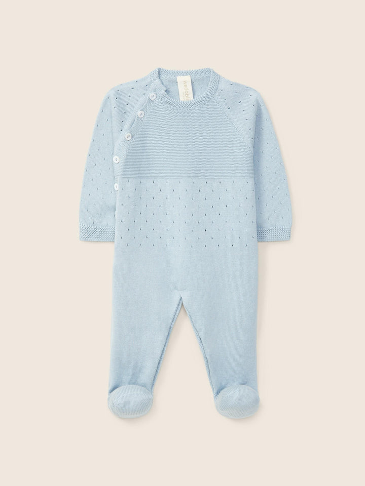 Tutina in filo traforata a maniche lunghe 01346A 11 WEDOBLE 