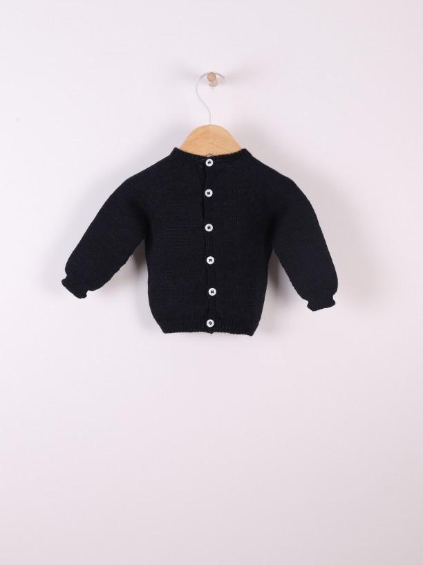 Maglione in lana merino con trecce 08301A 13 WEDOBLE 