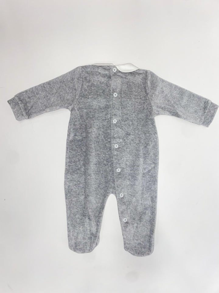 Tutina intera in ciniglia con dettaglio tartan 9090/05 GR PERDIPIU' 