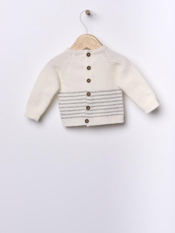 Maglione a righe in lana merino 09301A 17 WEDOBLE 