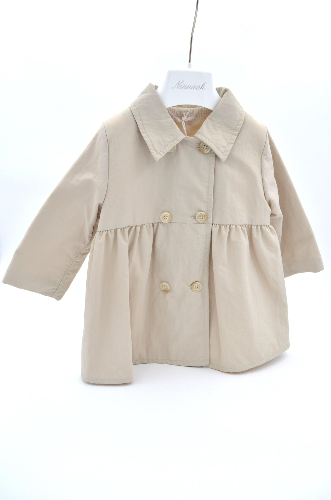 Trench doppio petto beige ENM500 BS NINNAOH 