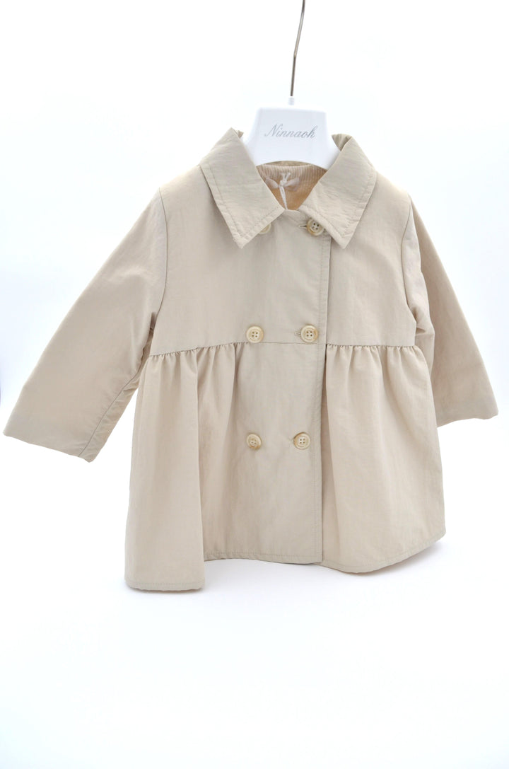 Trench doppio petto beige ENM500 BS NINNAOH 