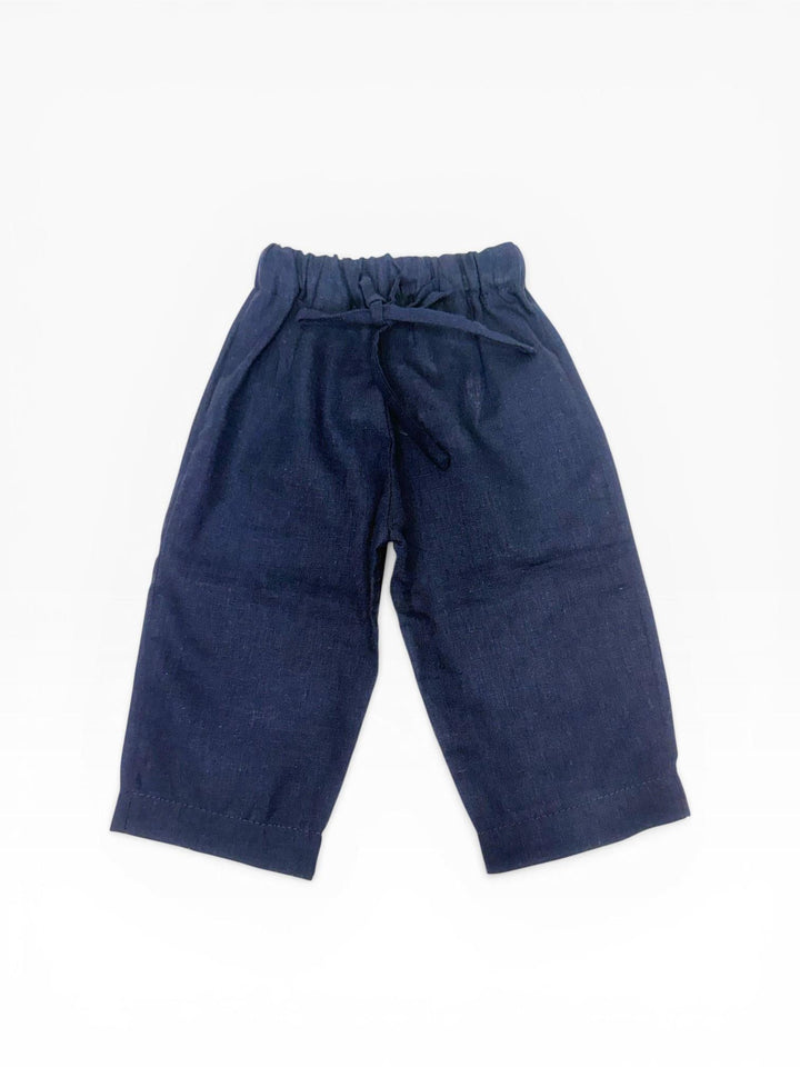 Pantalaccio in lino blu notte MATTIA 20 Mantì 