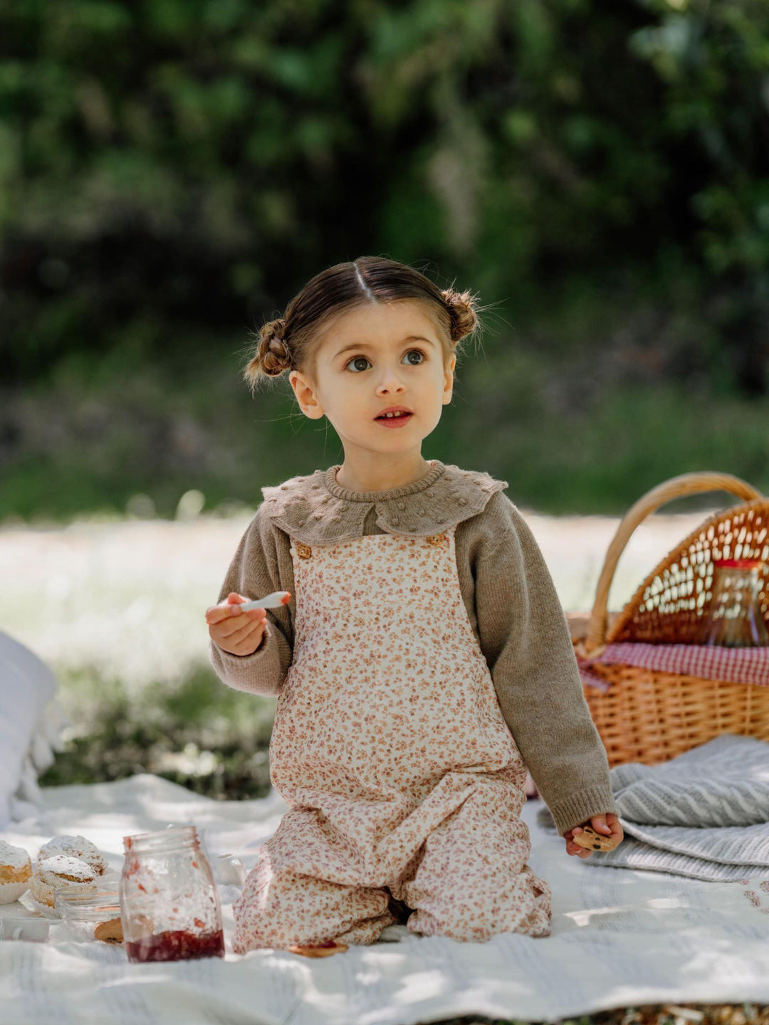 Salopette in cotone floreale 06710A 90 WEDOBLE 