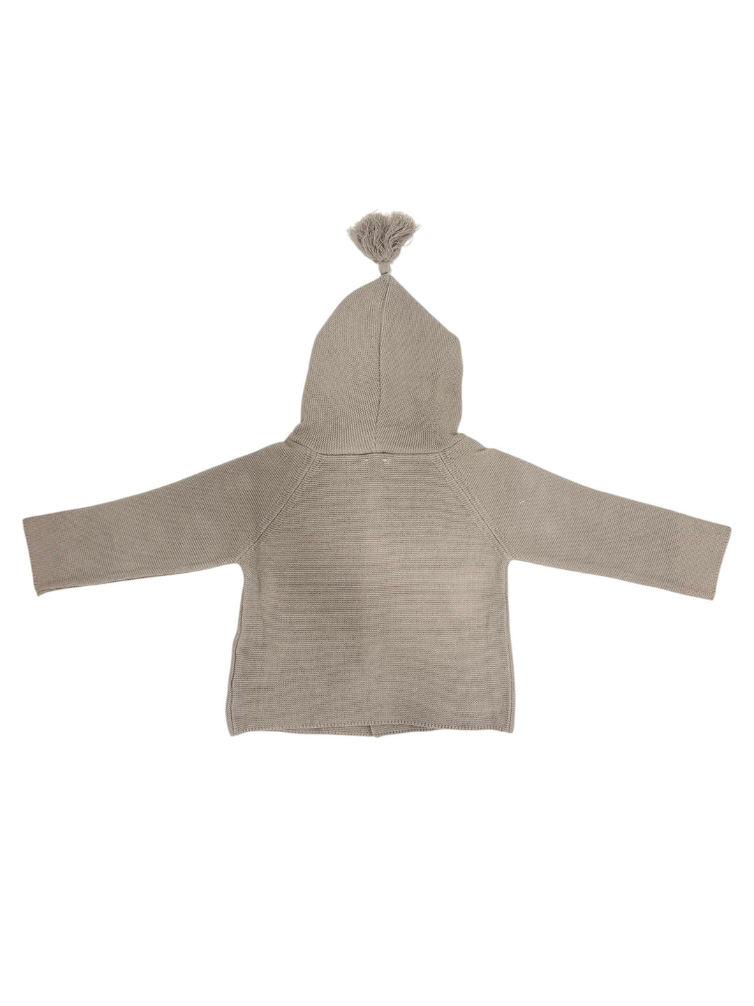 Cardigan con cappuccio in filo grigio 10308A/E 10 WEDOBLE 
