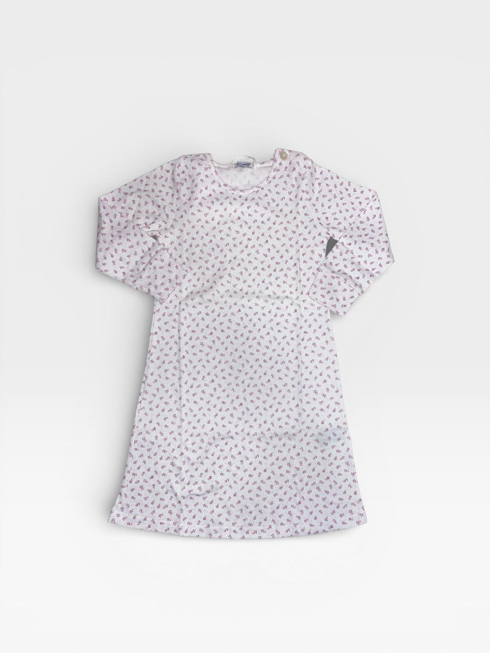 Camicia da notte in caldo cotone a micro fiori FSI 9132I00 698## SOTTOCOPERTA 