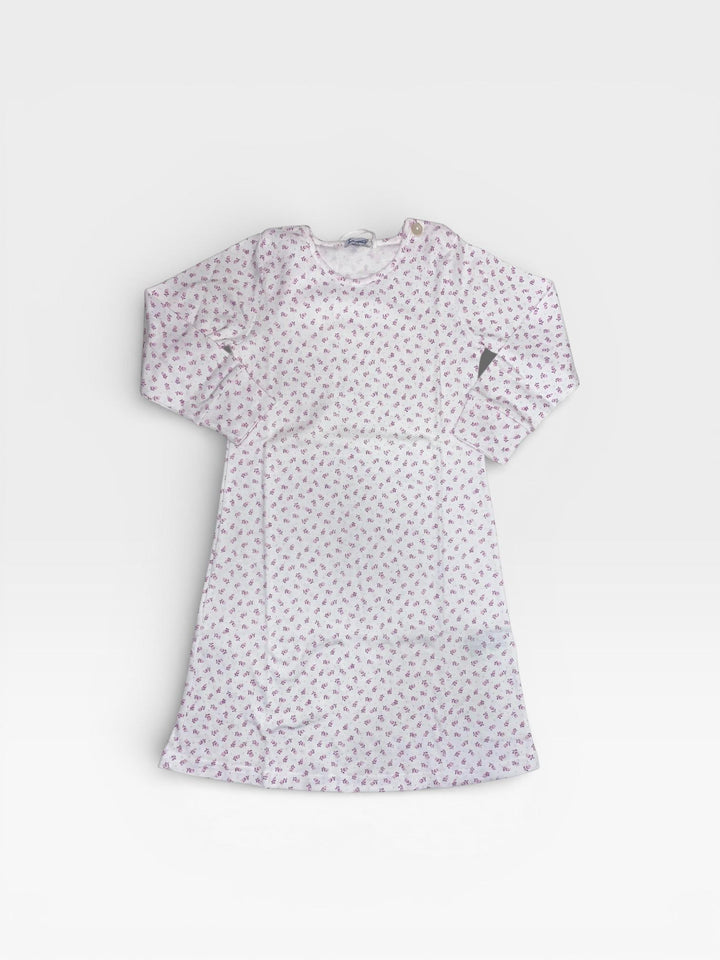Camicia da notte in caldo cotone a micro fiori FSI 9132I00 698## SOTTOCOPERTA 
