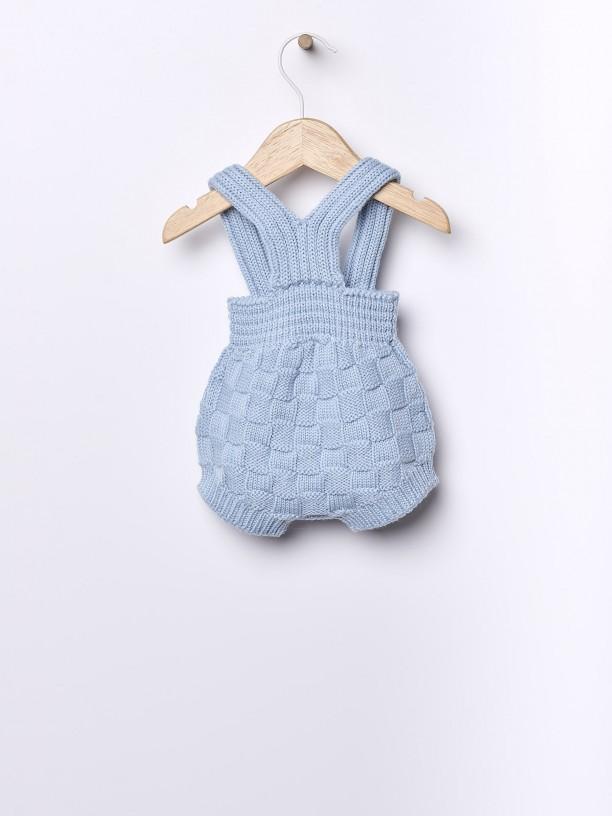 Salopette corta in lana merino 07305B 01 WEDOBLE 