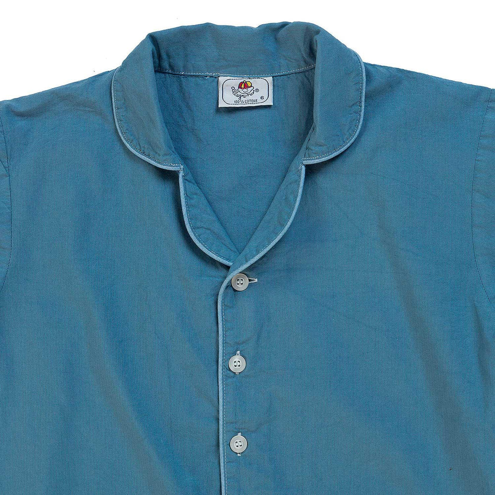 Pigiama corto in cotone blu jeans CHARLY BCC 870 GOLD 