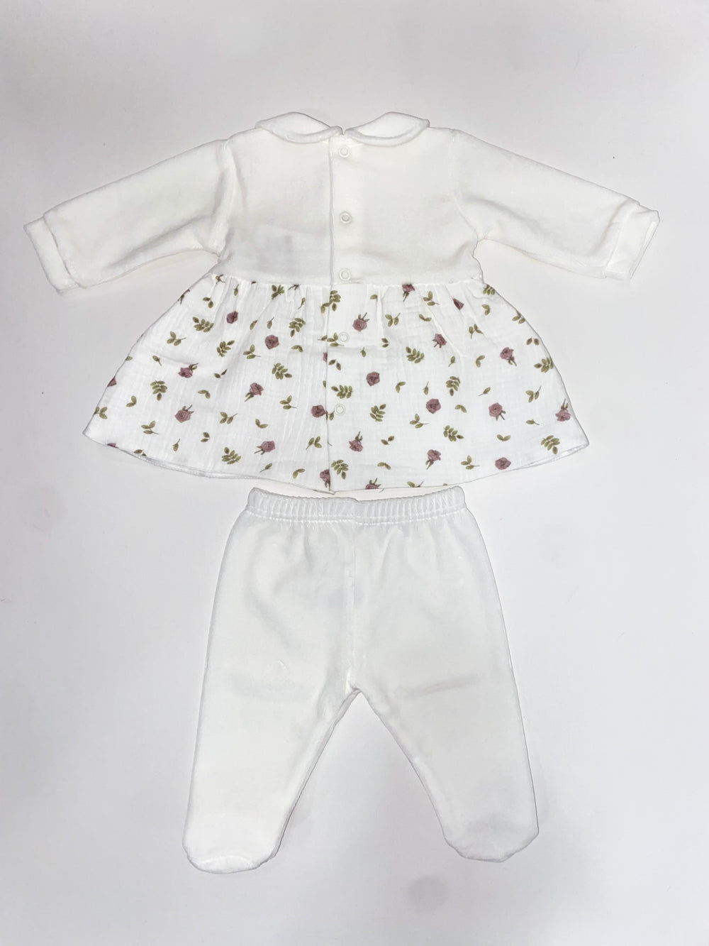 Completo in ciniglia con fiocco a fantasia CL8051 RB Teto e Tatta 