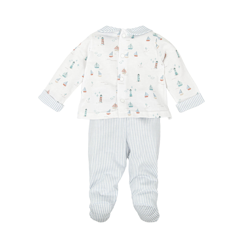 Completo con stampa nautica e righe 50221 CE BABIDU 