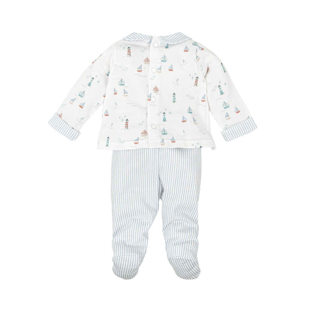 Completo con stampa nautica e righe 50221 CE BABIDU 