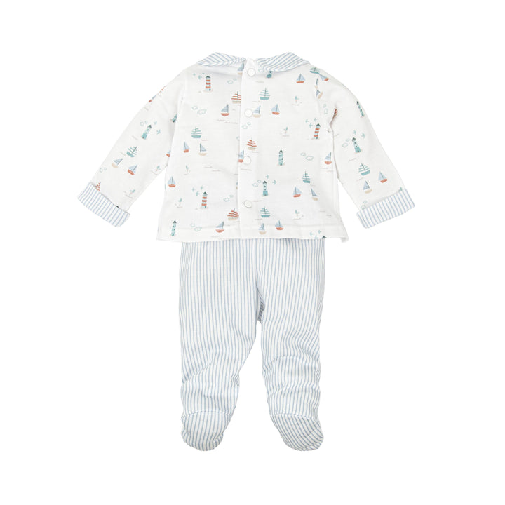 Completo con stampa nautica e righe 50221 CE BABIDU 