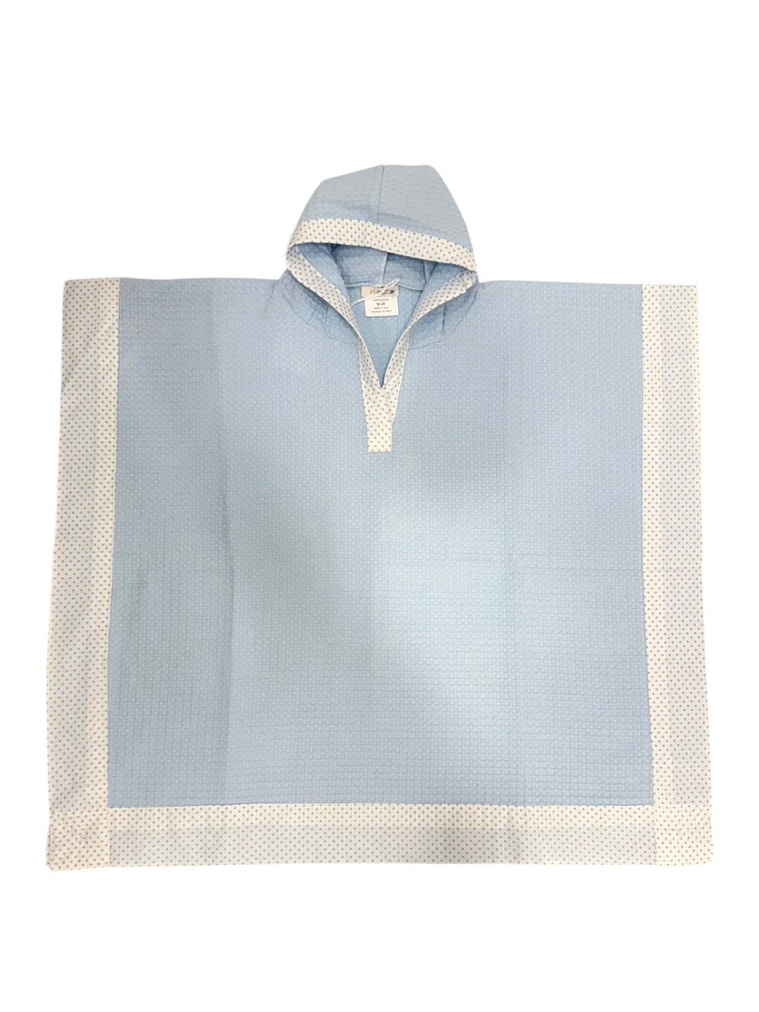 Poncho a nido d'ape con profili pois LIPARI 92/50 Mantì 