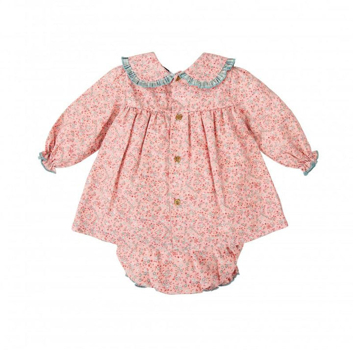 Completo con smock floreale 92651 RV BABIDU 