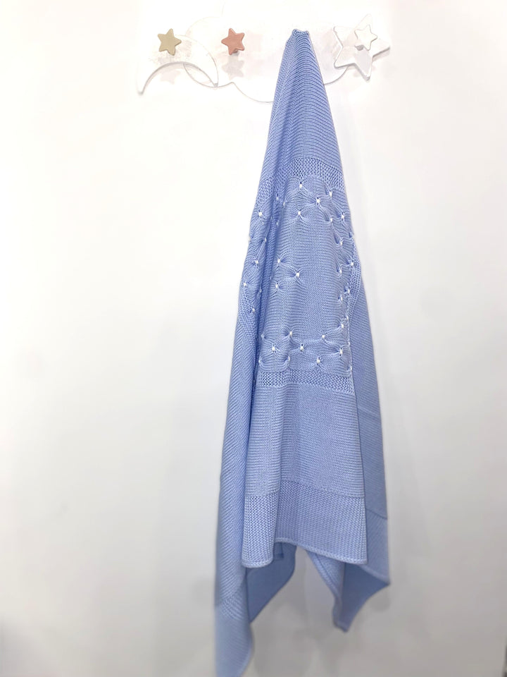 Copertina in pura lana con motivo a nido d'ape 135 CB BABY Lord 