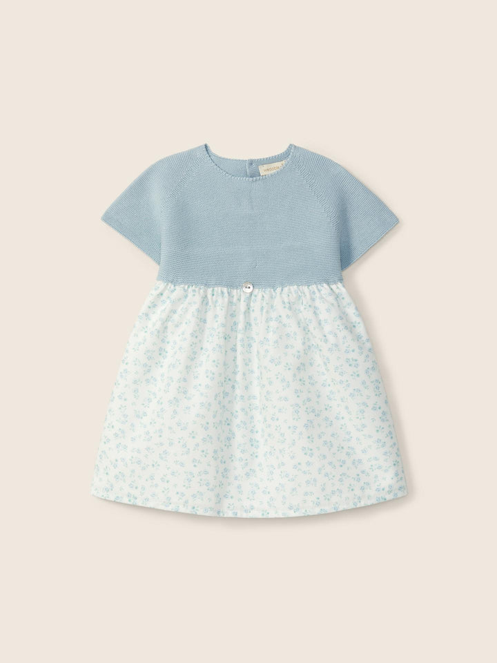 Abito in filo a fiori e maniche corte 02404A 01 WEDOBLE 