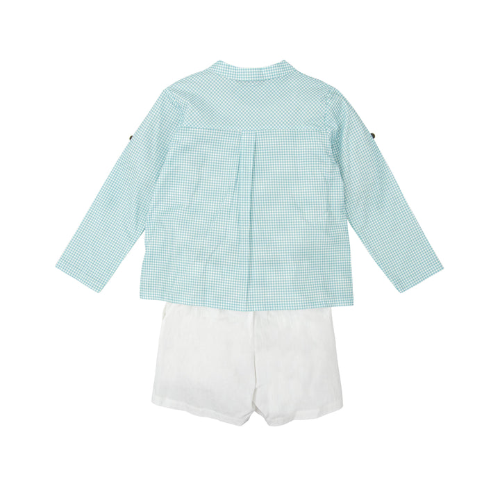 Completo a quadretti Vichy 40424 BV BABIDU 